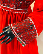 Hand-Embroidered Afghan Bridal Dress