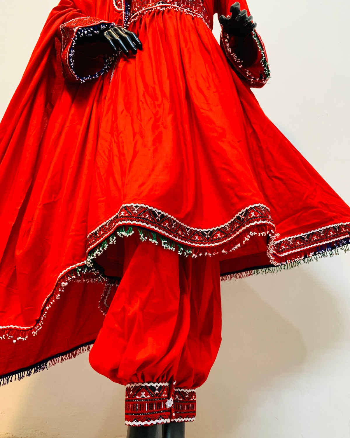 Hand-Embroidered Afghan Bridal Dress