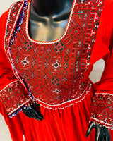 Hand-Embroidered Afghan Bridal Dress
