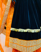 Afghan Bridal Velvet Frock Hand-Embroidered