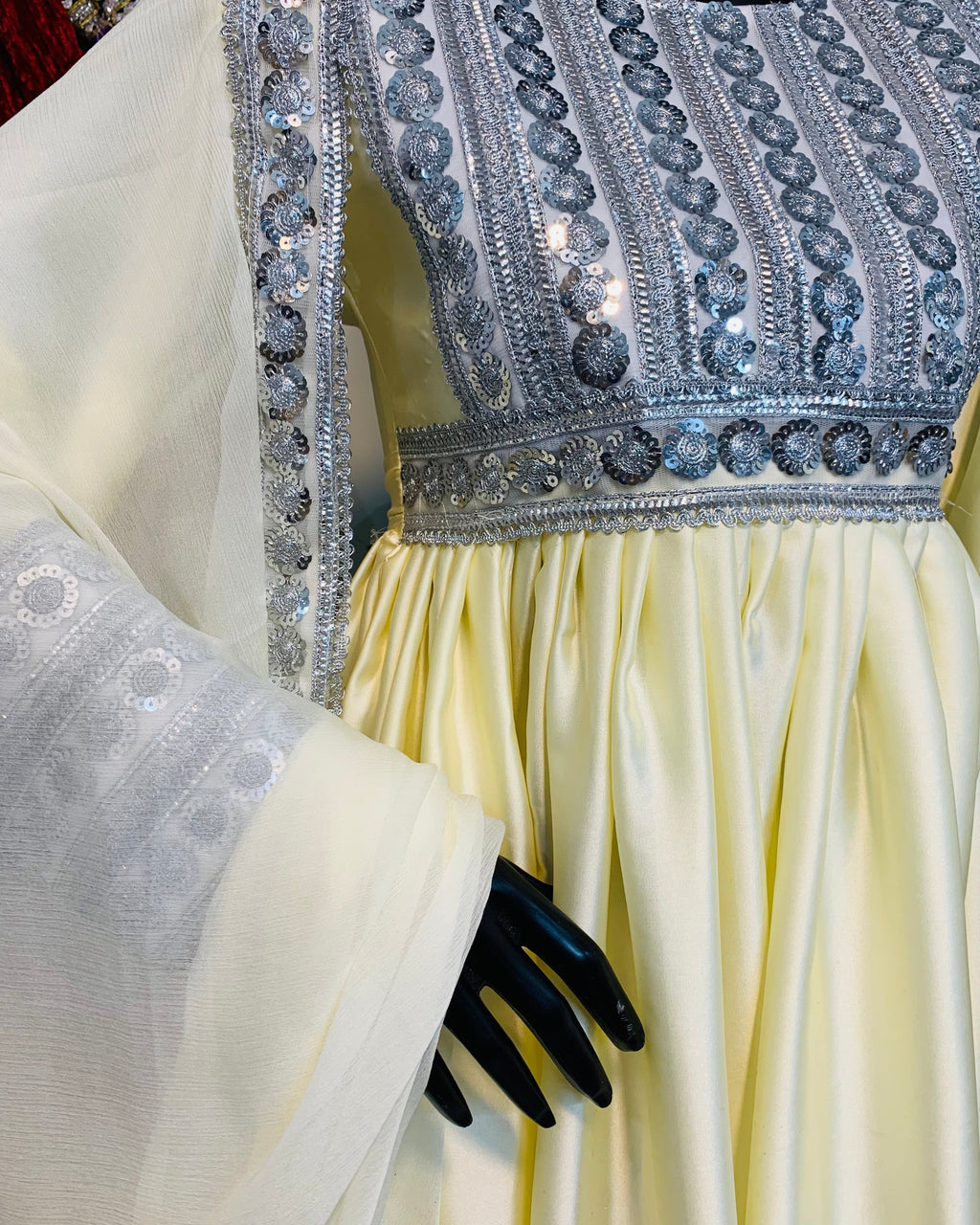 Hand-Embroidered Afghan Bridal Frock