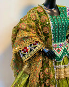 Luxury Emerald Afghan Dress