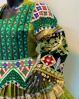 Luxury Emerald Afghan Dress