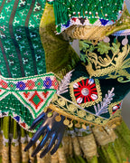 Luxury Emerald Afghan Dress