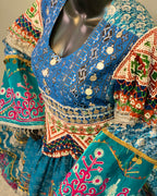 Afghan Luxury Sky Hand-Embroidery Dress