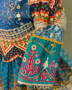 Afghan Luxury Sky Hand-Embroidery Dress