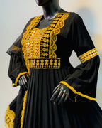Pashtun Embroidery & Chiffon Dupatta