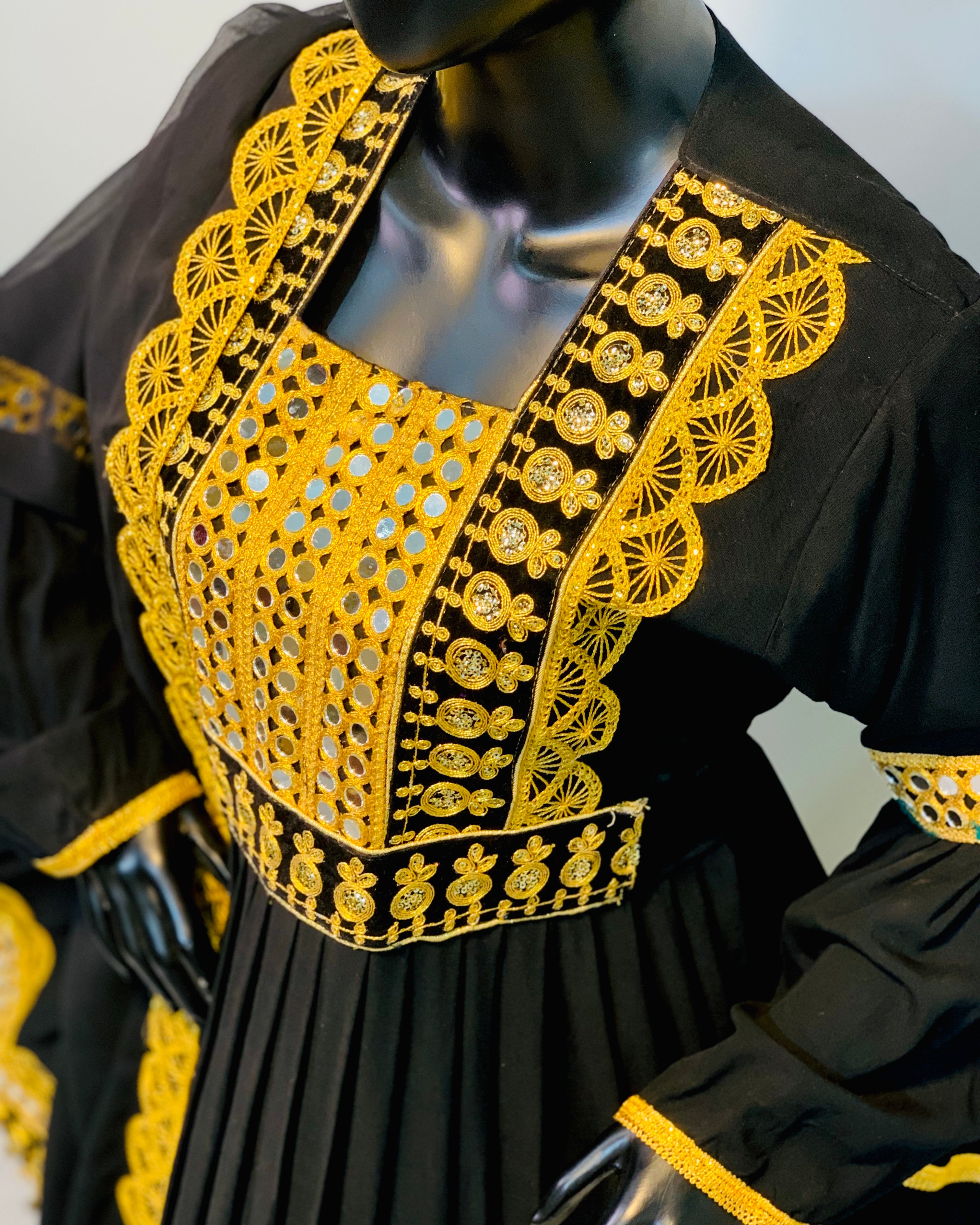 Pashtun Embroidery & Chiffon Dupatta