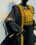 Pashtun Embroidery & Chiffon Dupatta