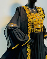 Pashtun Embroidery & Chiffon Dupatta