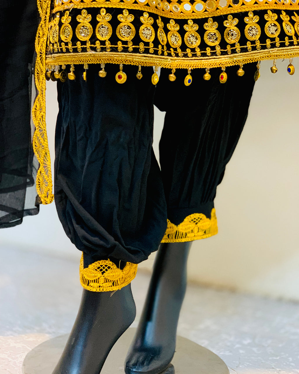 Pashtun Embroidery & Chiffon Dupatta