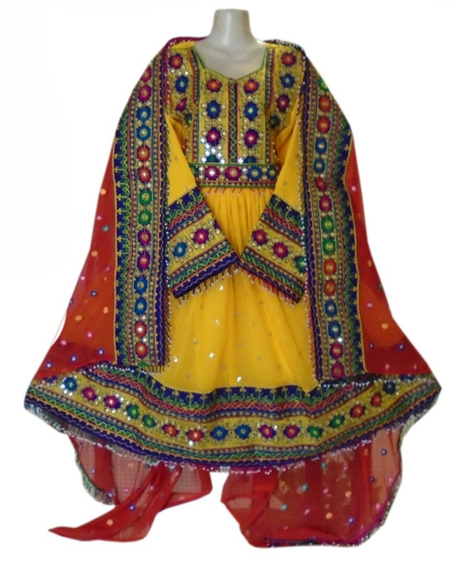 Stunning Embroidered Afghan Dress
