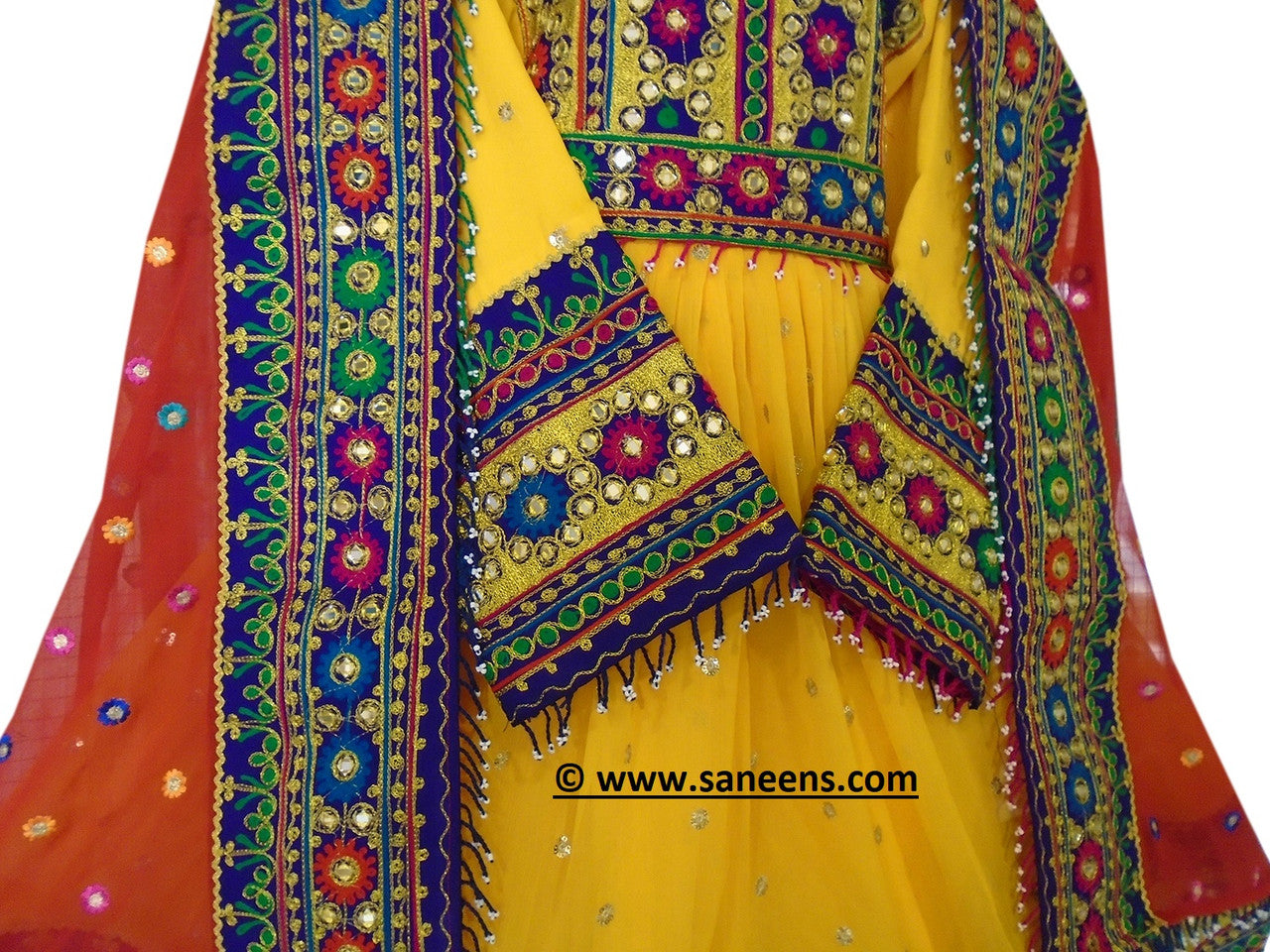 mhendi dress in yellow color