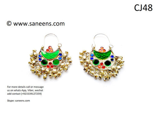 New afghan fashion cultural simple white earrings