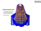 New traditional afghan pathani hard embroidery  cultural dress in multi color