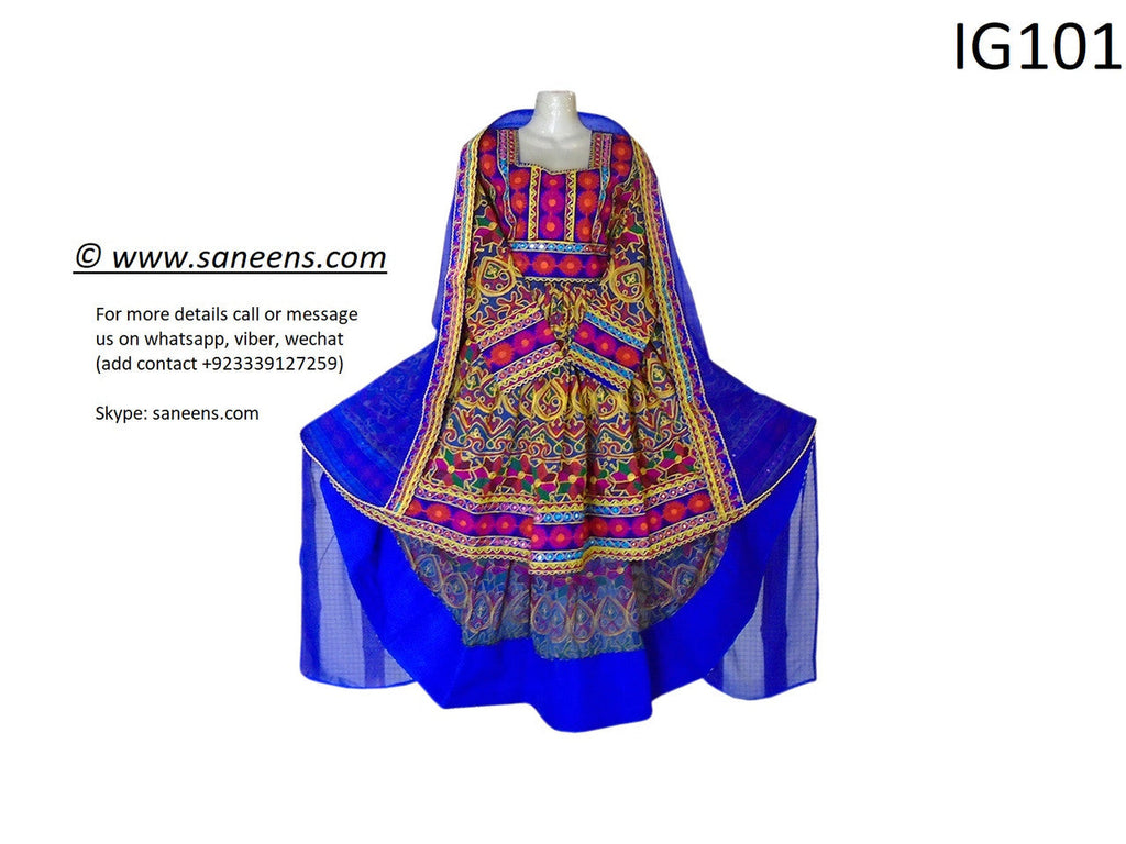 New afghan jollai clothe hard embroidery gown