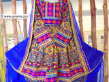 New traditional afghan pathani hard embroidery  cultural dress in multi color