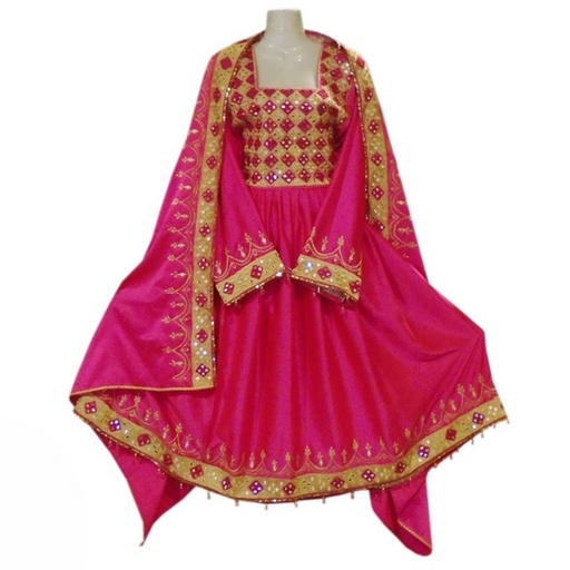 New traditional afghan kuchi clothes  in pink color