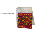Traditional New afghan cultural simple touch embroidery white dress
