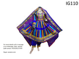 Traditional afghan ethnic nomad nikkah clothes in multi color