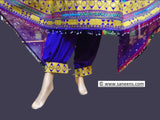 Traditional afghan ethnic nomad nikkah clothes in multi color