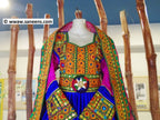 new traditional afghans girls clothes in blue color