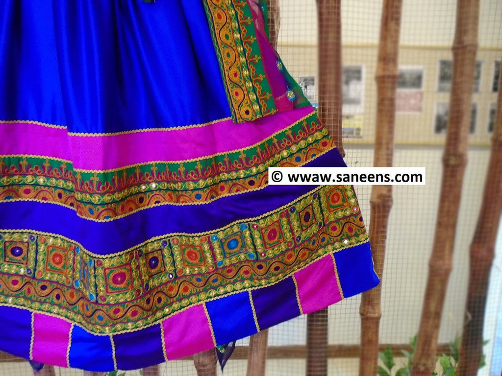 afghan weddings clothes in blue color