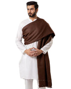 Pashtun Dark Brown Wool Shawl