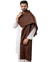 Pashtun Dark Brown Wool Shawl