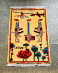 Authentic Afghan Weapons Heritage Rug 2.7x1.9 ft