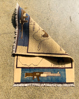 Afghan War Heritage Scene Rug 2.8x2 ft