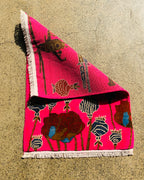 Vintage Battle Weapons Afghan Carpet 2.9x2 ft