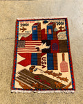 Afghan 9/11 War Story Rug 2.5x2 ft