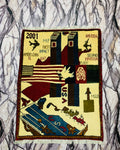 Traditional 9/11 War Rug Art 2.6x2 ft
