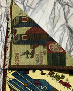 Traditional 9/11 War Rug Art 2.6x2 ft
