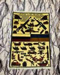 Woolen Russia-Ukraine War Rug Design 2.6x1.9 ft