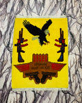 Historic Afghan War Eagle Rug 2.5x2 ft