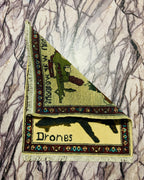 Symbolic War Weapons Rug Art 2.6x2.1 ft