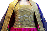 Kuchi Style Bridal Mirror Work Dress