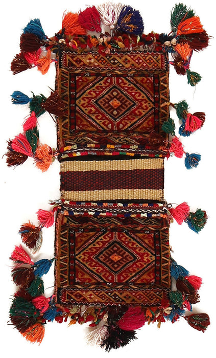 Hand Knotted Saddle Bag, Pashtun, Hand-Knotted, Home Décor,