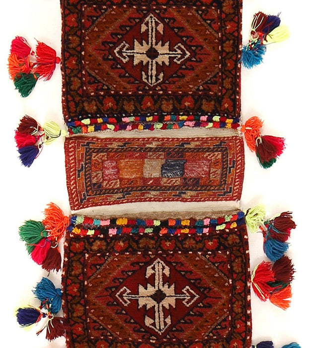 Hand Knotted Saddle Bag, Pashtun, Hand-Knotted,