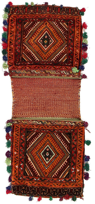 Afghan, Saddle Bag, Hand Knotted Saddle Bag, Pashtun,