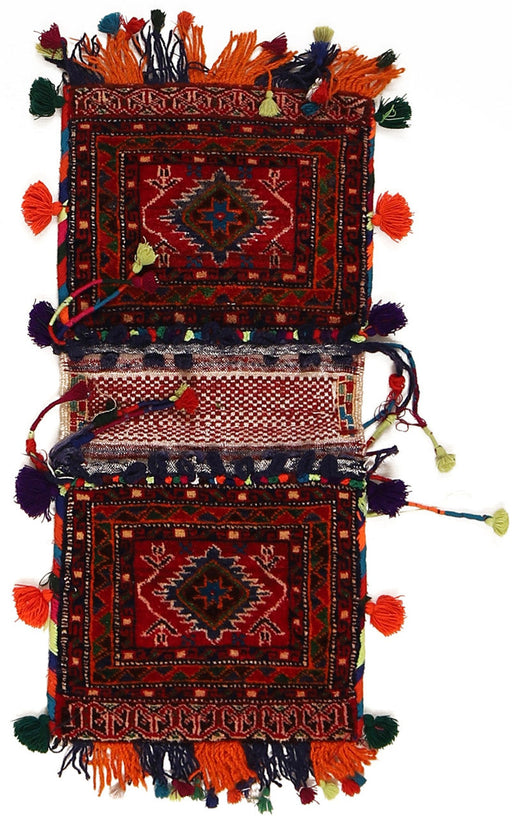 Hand Knotted Saddle Bag, Pashtun,