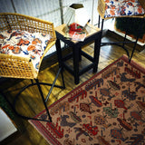 Tribal Weapons Battle Story Carpet 4.5x3.1 ft