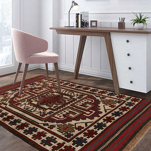 Handwoven rug, Baloch rug, Gul Barjasta, 