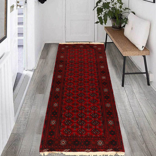 Authentic Bokhara rug, Jhaldar wool rug, 