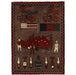 Hand knotted, Afghan rugs, Woolen war rug,  Afghanistan, Pashtun tribe, Afghan & America Fag