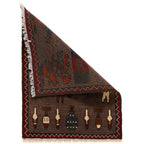 Unique Afghan War Scene Carpet 2.6x1.9 ft