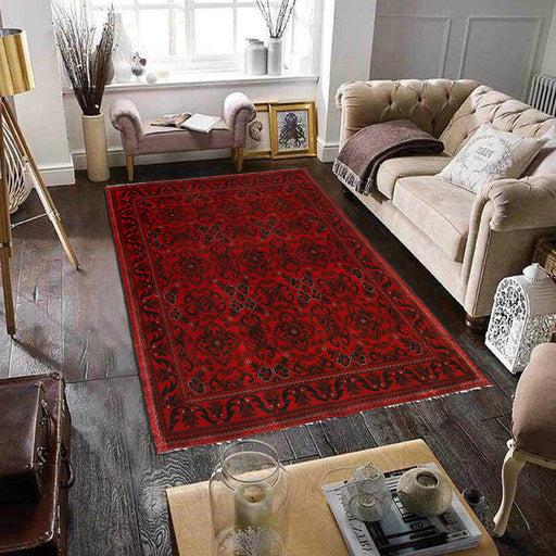 Hand Knotted Afghan Rug, Khal Mohammadi Wool Rug, Fine Quality Afghan Rugs, Tribal Design Wool Rug, 