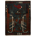 Afghan Rug War AK-47 Motifs 2.6x2 ft
